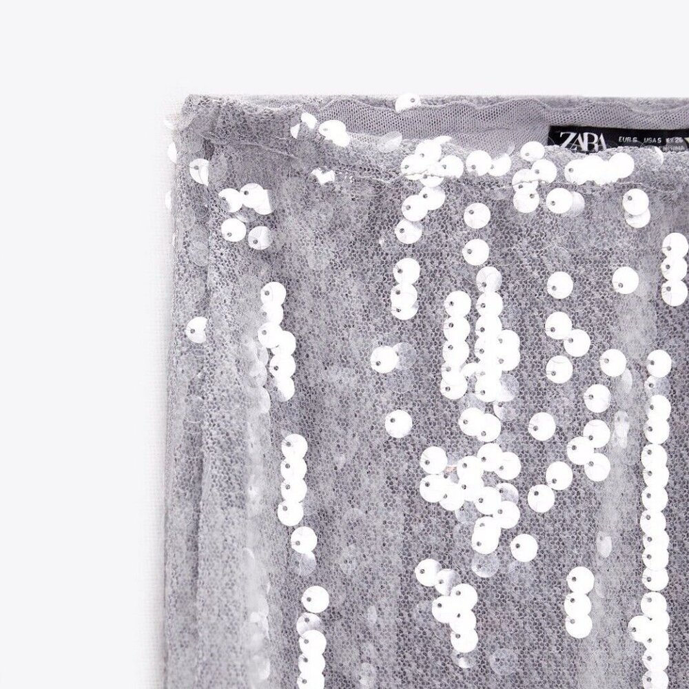Zara Sequin Midi Skirt 7901/863 - Picture 10 of 11